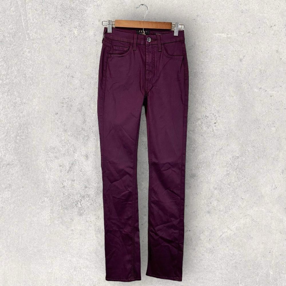Jen7 7 For All Mankind Purple Slim Straight Jeans Size 0